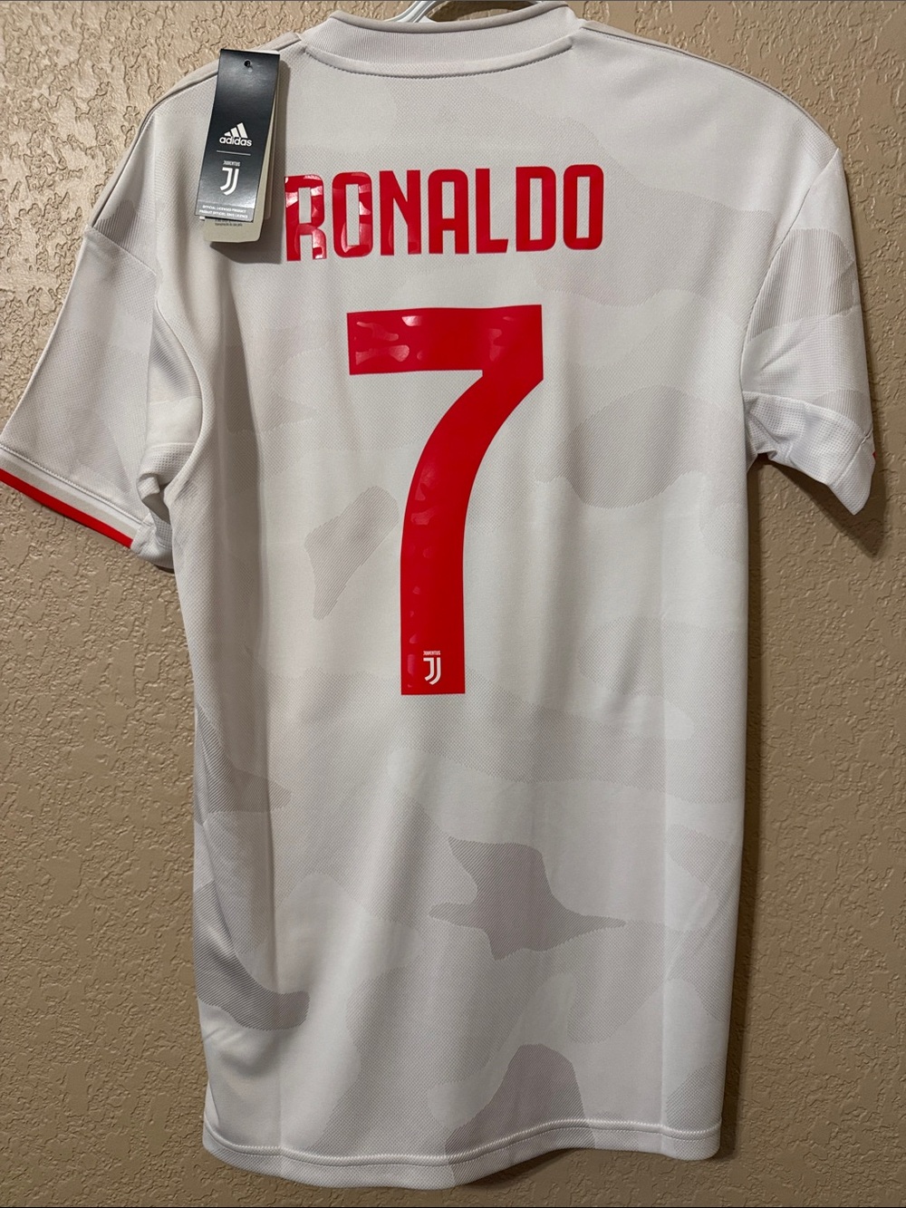 adidas Juventus Ronaldo #7 White & Red Men's Jersey